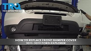 How to Replace Front Bumper Cover 2011-2019 Ford Explorer