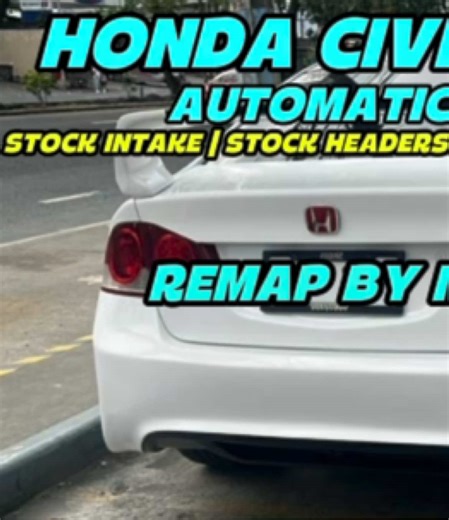 Honda Civic FD Matic Transmission 1.8L Street tune / Custom remap by Midnight Street Performance . Current setup: Stock engine / internals, Stock Intake, Stock midpipe exhaust. Only Muffler changed to aftermarket. Benefits •Eliminates delay, more direct pedal feel •Stronger mid-range pull, better top-end breathing •Less “flat” feeling compared to stock tune •Safer engine operation and better efficiency •Better combustion and engine response •Car feels lighter, quicker, and more enjoyable •Not a 