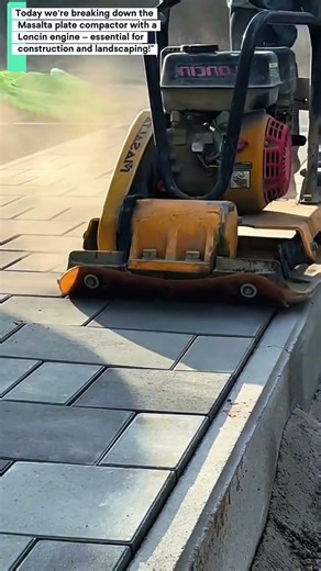 Masalta Plate Compactor (Loncin Engine) | Paving & Construction Educational Guide