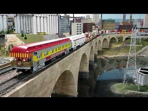 CB & Q 4960 pulling the Circus Train. O scale 2 rail.😎