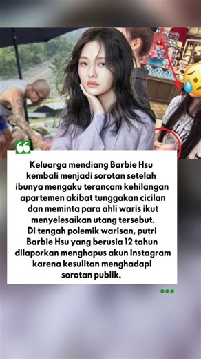 Keluarga mendiang Barbie Hsu kembali menjadi sorotan #barbiehsu #djkoo