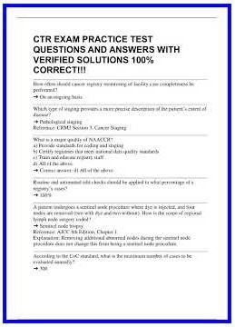 CTR EXAM PRACTICE TEST QUESTIONS AND ANSWERS WITH VERIFIED SOLUTIONS 100 CORRECT 636x882
