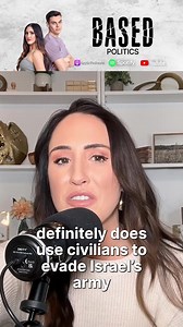 We're at the censors accurate political cartoons level of stupidity in the Israel-Palestine discourse. Hamas does use civilians as shields & it doesn't excuse Israel's actions to acknowledge it. Brad Polumbo and I discuss more on the BASEDPolitics show: https://www.youtube.com/watch?v=2Oinz3q-YVc | Hannah Cox