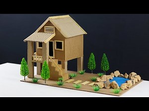 How to Make Beautiful House from Cardboard - Simple DIY