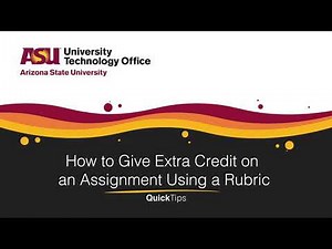 How to Give Extra Credit on an Assignment Using a Rubric