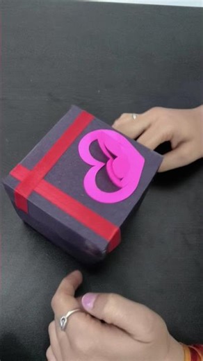 explosion box 💝💖😍🎁 valentine gift box #craft #shorts #Shortsfeed #diy #trendingshorts