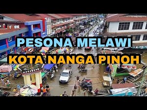 Nanga Pinoh City/Melawi Regency 2021 (Drone View) comparison of infrastructure and skyline