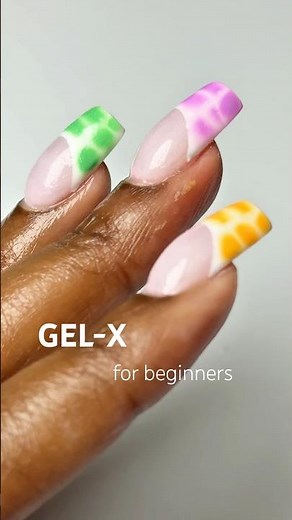 how to make your GEL-X look like ACRYLICS #gelx #gelxnails #nailtutorial #nailart #shorts #nails