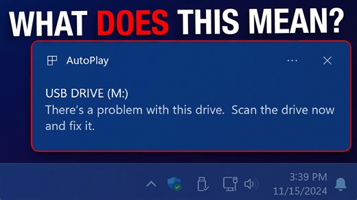 The Real Reason Windows Says Your USB Drive Has a Problem