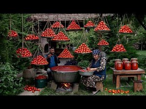 Slow Cooked Tomato Paste the Traditional Way 🌿🍅🔥