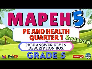 MAPEH 5 Q1 Periodical Test Reviewer | PE & Health | Free PPT Download + Answer Key #2025 #kwaderno