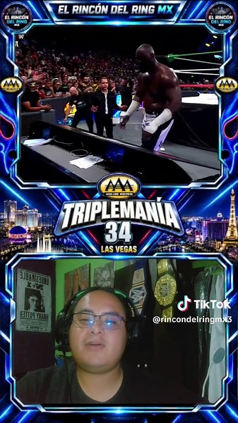 Rey Mysterio vs Omos en Triplemanía 34: Golpe brutal y referencia a Big Show