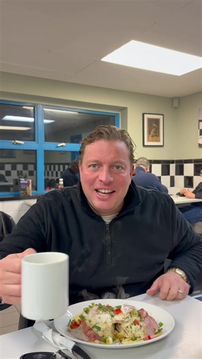 Delicious Eggs Monte Carlo and Fresh Seafood Market