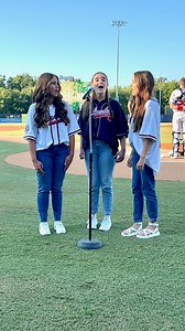 The CHS Women's Trio was invited to sing the National Anthem at Thursday night's Rome Braves game at AdventHealth Stadium. The trio is comprised of seniors Anna Kathryn Hayes, Mayce Holland, and Graycen Nudd. These ladies are under the direction of CHS choral director, India Galyean. Great job by Calhoun High's Women's Trio! | Calhoun Schools