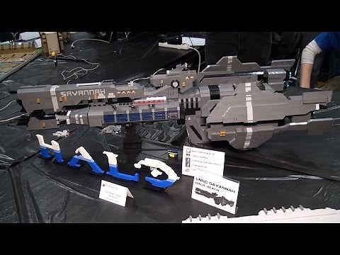 LEGO UNSC Savannah Halo Reach spaceship – Brickworld Chicago 2015
