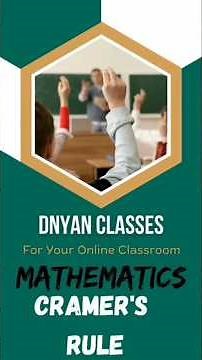 Mathematics | Cramer's Rule Demystified: A Linear Algebra Approach