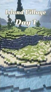 Day 1 of Building an Island Village in Minecraft