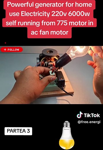 Powerful 6000W Home Generator Using 775 Motor