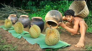 698K views · 10K reactions | Durian Cooked Inside the pot , The forest is rich in fruits and Durian | Galvin Planet | Facebook