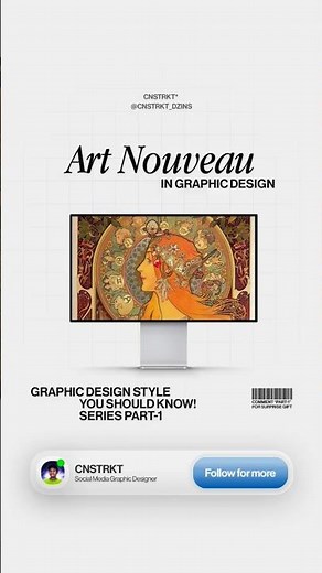 A detailed guide on Art Nouveau style in graphic design #artnouveau #graphicdesign