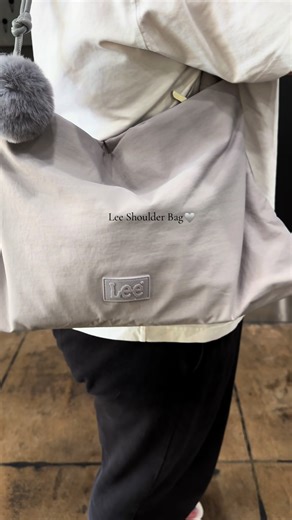 Casual Nylon Shoulder Bag with Crossbody Strap by Lee Jeans