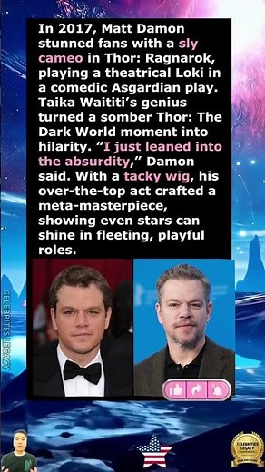 Why Did Matt Damon Play Loki in Thor: Ragnarok?