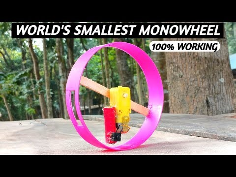 Amazing DIY: How to Make a Motorized Monowheel Robot - Self Balancing Toy.