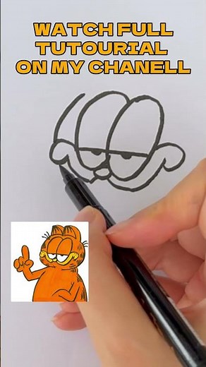 How to Draw Garfield Step by Step | Easy Drawing Tutorial for Beginners #drawing