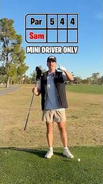 Day 1 of Scratch Golf With ONLY My MINI Driver!! ⛳️
