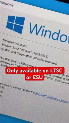 New emergency windows 10 out of band update available (Only available on LTSC or ESU)