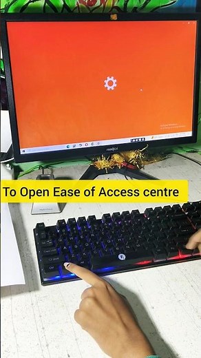 How to Open an Ease of Access centre in Windows || #windows #computer #settings #viralshort