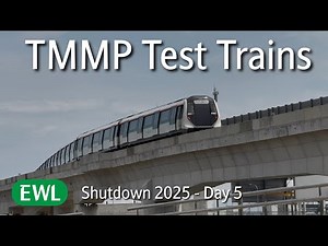 [SMRT] TMMP Test Trains - EWL Shutdown 2025 Day 5