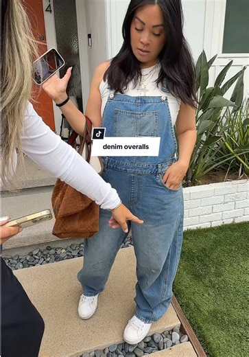 Replying to @HWNoFilter Had to have these!The cutest Y2K overalls ! #denimoveralls #90soveralls #tiktokshopcreatorpicks #tiktokshoploveatfirstfind #womensdenimoveralls