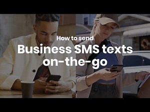 How to text with customers on-the-go using your business phone number