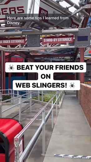 Disneyland & Walt Disney World| Mickey Visit 🚂🏰 on Instagram: "🕷️ TIPS TO BEAT YOUR FRIENDS ON WEB SLINGERS! 🕸️ Points are awarded based on the color of Spider-Bot that you hit! Gold is most valuable! 🕸️Don’t stop moving your hands! 🕸️Aim for buttons and levers to release secret targets! Planning a trip to Disney? Be sure to click the link in my bio for more info and exclusive discounts. Our followers get additional discounts on Disneyland tickets from Get Away Today via MickeyVisit.com/Ti