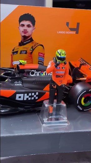 2024 McLaren MCL38 No.4 with Figure | 1:24 Bburago Diecast F1 Collectible #miniature #diecast