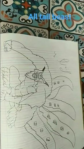 all tail beast drawing #sketch #drawing