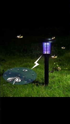 Solar Mosquito Killer Lamp for Outdoor Lighting & Pest Control