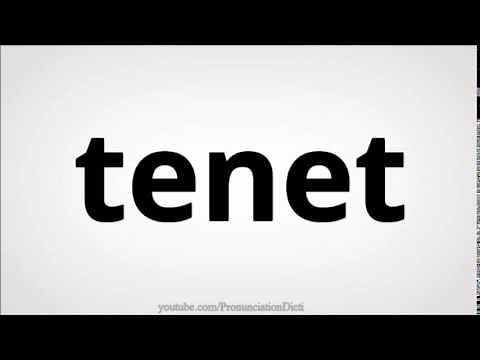 How to pronounce tenet