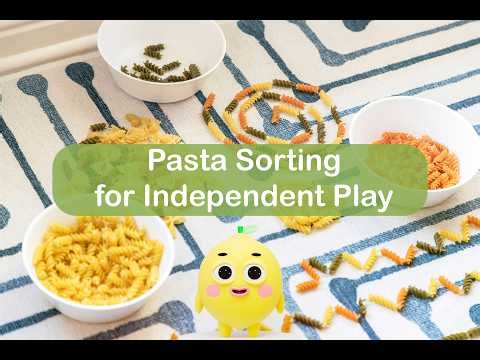 20-Minute Pasta Sorting Challenge for Kids’ Independent Play