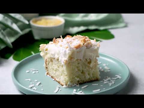 Hawaiian Pineapple Coconut Poke Cake