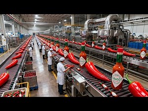 Inside a Modern Tabasco Factory: From Fresh Peppers to Signature Hot Sauce Tabasco (Full Process)