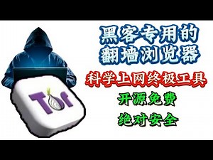 不用VPN也能科学上网！免费翻墙的终极工具，黑客专用的洋葱浏览器，tor browser，从入门到精通！喂饭级教程！新手小白必看！绝对安全科学上网！永不失联！从此别喝茶担忧