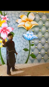 300 reactions · 15 shares | New 3d wall painting design #facebookviral #design #videos #post #share | Asmat Ullah | Facebook