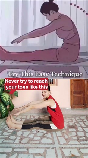 Best technic to achieve Sitting forward fold. #yoga #tutorial #forwardbend #fitness #ytshorts #viral