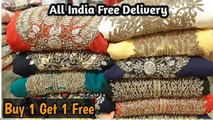 46K views · 1K reactions | Designer Ladies Suit Buy1 Get1 Free Offer, All India Free Delivery in 2-3 Days Gurunanak Textiles Contact - 9971531530 guru nanak textile.78 a east azad nagar. Delhi 51.order on WhatsApp 9971531530. | Nikhil Bhagat | Facebook