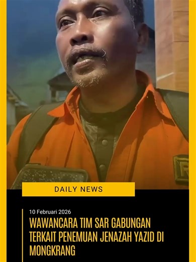 "Bukan jalur yang mudah, tapi mereka berhasil membawa pulang Yazid. Ce...