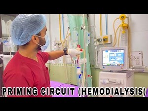PRIMING OF HEMODIALYSIS BLOOD LINES AND DIALYSER