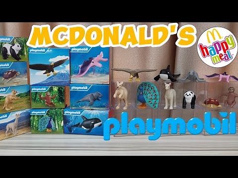 ALL 10 McDonald’s Playmobil 2025 Animal Figurines Unboxed! 🐼🐢 Full Set Up-Close Showcase!