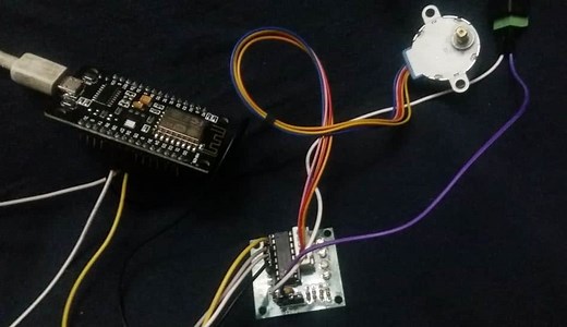 ESP8266 NodeMCU with 28BYJ-48 Stepper Motor and ULN2003 Driver